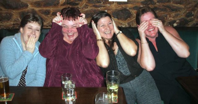 Hear no evil see no evil speak no evil etc